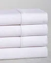 Superior 300 Thread Count Egyptian Cotton Solid Deep Pocket Sheet Set In White