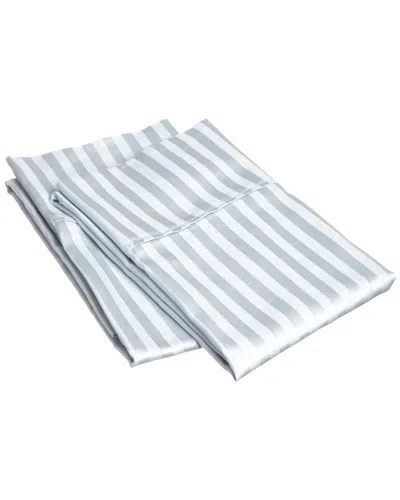 Superior 300 Thread Count Egyptian Cotton Striped Pillowcases In Multi