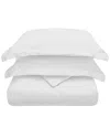 Superior 300 Thread Count Modal Solid Wrinkle-free Duvet Cover Set In White