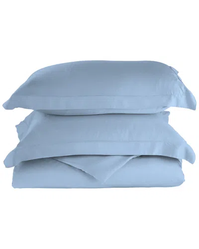 Superior 300 Thread Count Rayon From Bamboo Duvet Set In Blue