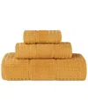 Superior 3pc Zero Twist Cotton Waffle Honeycomb Plush Soft Absorbent Towel Set