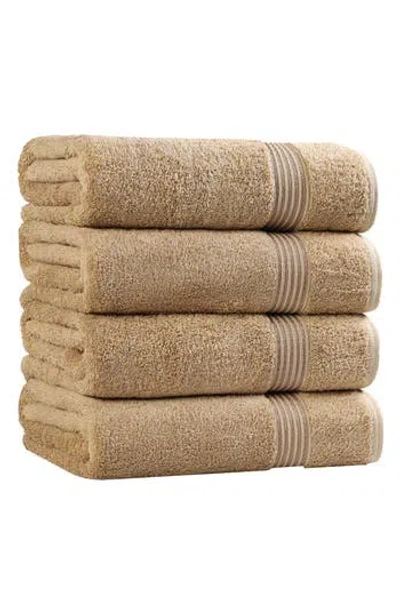 Superior 4-pack Bath Towel Set In Brown