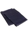 Superior 400 Thread Count Egyptian Cotton 2pc Solid Pillowcase Set