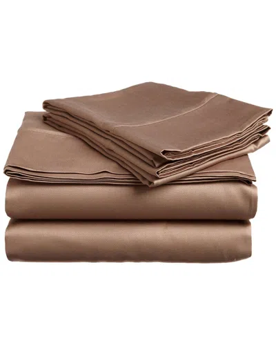 Superior 400 Thread Count Egyptian Cotton Pillowcases In Brown