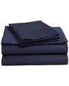 Superior 400 Thread Count Egyptian Cotton Solid Deep Pocket Sheet Set In Blue