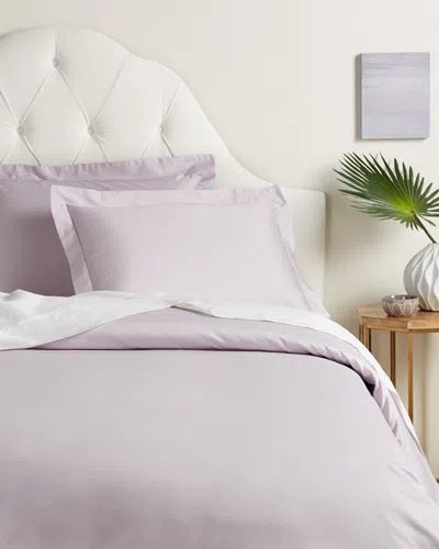Superior 400 Thread Count Egyptian Cotton Solid Duvet Cover Set In Purple