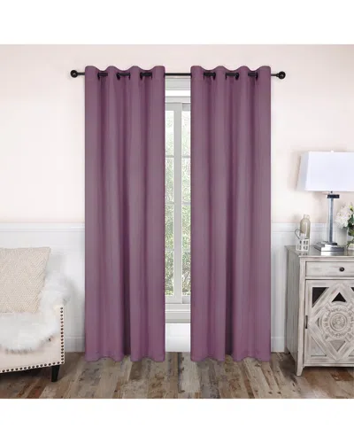 SUPERIOR SUPERIOR 52X120 SOLID CLASSIC MODERN BLACKOUT 2PC CURTAIN PANEL SET
