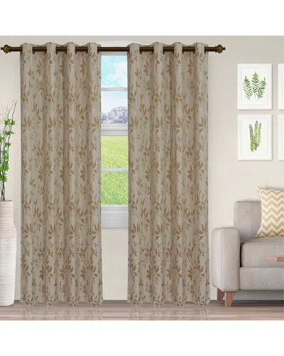 SUPERIOR SUPERIOR 52X96 GHERA JACQUARD GROMMET 2PC CURTAIN PANEL SET