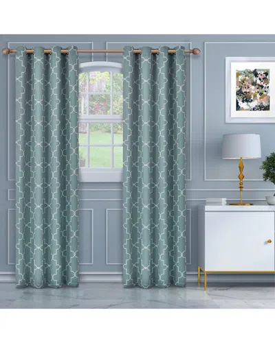 SUPERIOR SUPERIOR 52X96 IMPERIAL TRELLIS BLACKOUT 2PC CURTAIN PANEL SET