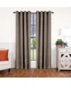 Superior 52x96 Linen-inspired Classic Modern Blackout 2pc Curtain Panel Set In Green
