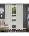 Superior 52x96 Shimmer Abstract Modern Blackout 2pc Curtain Panel Set In Ivory