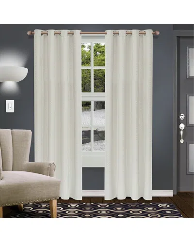 SUPERIOR SUPERIOR 52X96 SHIMMER ABSTRACT MODERN BLACKOUT 2PC CURTAIN PANEL SET
