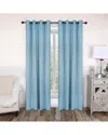 Superior 52x96 Solid Classic Modern Blackout 2pc Curtain Panel Set In Blue