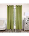 Superior 52x96 Solid Classic Modern Blackout 2pc Curtain Panel Set In Green