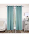 Superior 52x96 Solid Classic Modern Blackout 2pc Curtain Panel Set In Green
