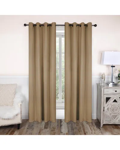 Superior 52x96 Solid Classic Modern Blackout 2pc Curtain Panel Set In Grey