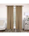 Superior 52x96 Solid Classic Modern Blackout 2pc Curtain Panel Set In Grey
