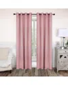Superior 52x96 Solid Classic Modern Blackout 2pc Curtain Panel Set In Pink
