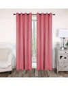 Superior 52x96 Solid Classic Modern Blackout 2pc Curtain Panel Set In Pink