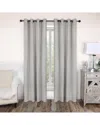 Superior 52x96 Solid Classic Modern Blackout 2pc Curtain Panel Set In Silver