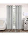 Superior 52x96 Solid Classic Modern Blackout 2pc Curtain Panel Set In White