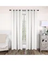 Superior 52x96 Solid Classic Modern Blackout 2pc Curtain Panel Set In White