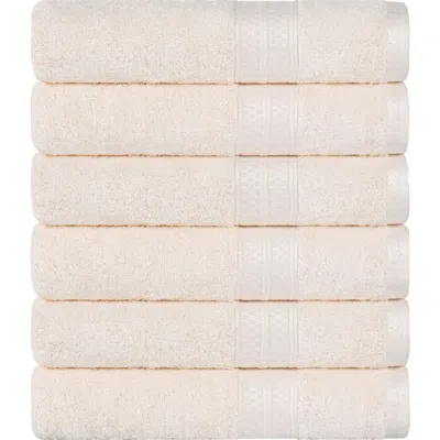 Superior 6-pack Hand Towel Set In Pink