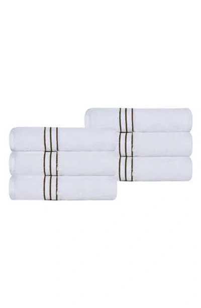 Superior 6-piece Turkish Cotton Hand Towels In White