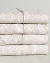 Superior 600 Thread Count Cotton Rich Paisley Sheet Set In Neutral