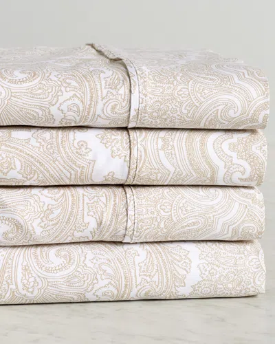 SUPERIOR SUPERIOR 600 THREAD COUNT COTTON RICH PAISLEY SHEET SET