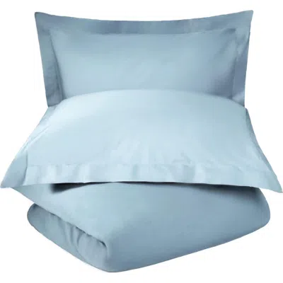 Superior 600 Thread Count Sateen Duvet Cover & Shams Set In Blue