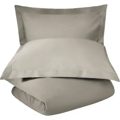 Superior 600 Thread Count Sateen Duvet Cover & Shams Set In Gray