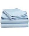 Superior Blend Solid 600 Thread Count Cotton Rich Deep Pocket Sheet Set In Blue