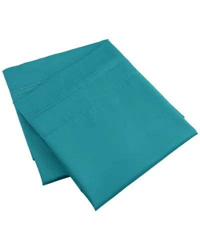 Superior 650 Thread Count Egyptian Cotton Solid 2pc Pillowcase Set In Blue