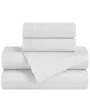 Superior 650 Thread Count Egyptian Cotton Solid Deep Pocket Sheet Set In White