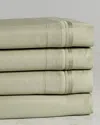 SUPERIOR SUPERIOR 650 THREAD COUNT EGYPTIAN COTTON SOLID DEEP POCKET SHEET SET