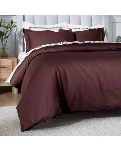 Superior 650 Thread Count Egyptian Cotton Solid Duvet Cover Set