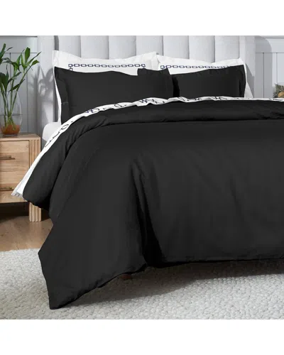 Superior 650 Thread Count Egyptian Cotton Solid Duvet Cover Set