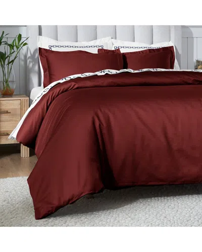 Superior 650 Thread Count Egyptian Cotton Solid Duvet Cover Set