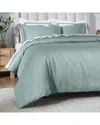 Superior 650 Thread Count Solid Duvet Cover Set