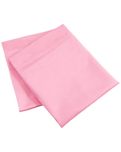 Superior 650-thread Count Solid 2pc Egyptian Cotton Pillowcase Set In Blush