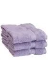 Superior 6pc Egyptian Cotton Washcloth Set In Purple