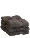 Superior 6pc Egyptian Cotton Washcloth Set In Gray