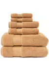 Superior Turkish Highly Absorbent Solid 6pc Ultra-plush Turkish Cotton Towel Set