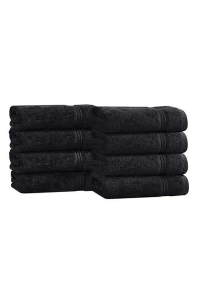 Superior 8-pack Hand Towel Set In Black