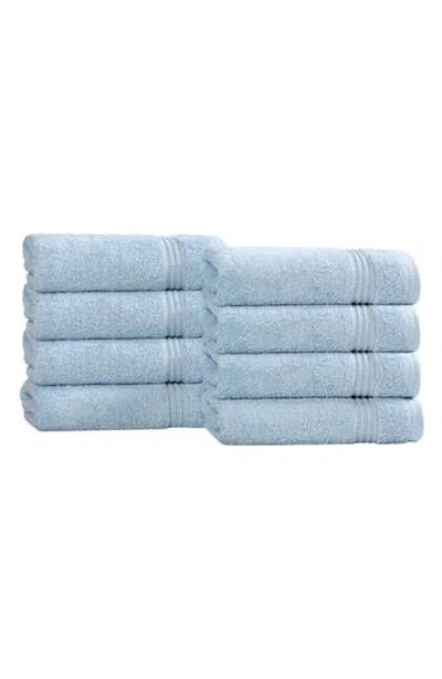 Superior 8-pack Hand Towel Set In Blue