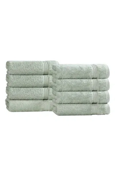 Superior 8-pack Hand Towel Set In Green