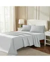 Superior 850 Thread Count 100% Cotton Solid Bed Sheet Set In White
