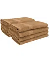Superior 8pc Cotton Hand Towel Set In Brown