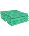 Superior 8pc Cotton Hand Towel Set In Green